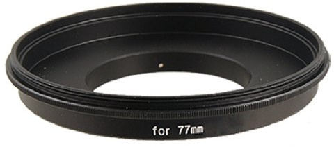 Ruilogod Macro Lens 77mm Reverse Mount Metal Adapter Ring for Digital Camera