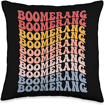 Boomerang Gifts Boomerang Groovy Throw Pillow, 16x16, Multicolor