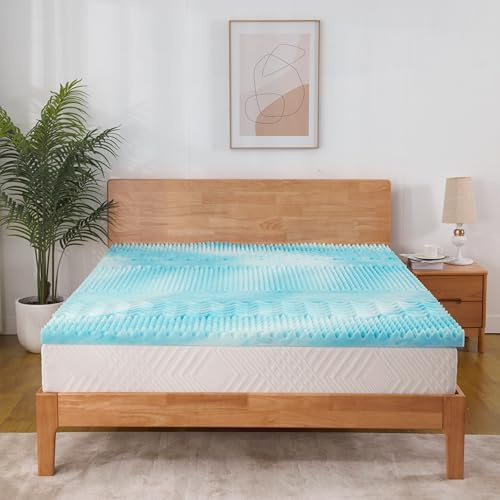 ESSENCE SLEEP Matratzentopper 180x200 cm Bequemer Schaumstoff Matratzenauflage Höhe 6 cm 7-Zonen Ergonomisch Matratzen Topper, Eierschalen-Schnitt, Ohne Bezug, CertiPUR Zertifiziert, 180x200cm