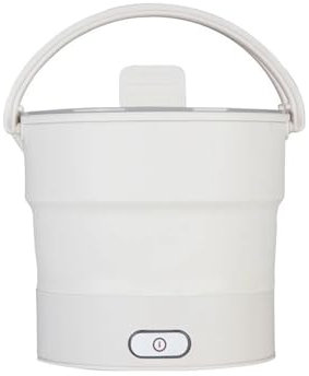 Olla arrocera eléctrica plegable portátil, Mini olla caliente plegable multifuncional, máquina de vapor for Camping, viaje, dormitorio, sartén