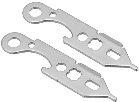PATIKIL Dartskiftnyckelverktyg, 2 st metallpilhuvud hantering darttillbehör för lastning och urlastning av aluminiumstång och specifikt pilhuvud, silverton
