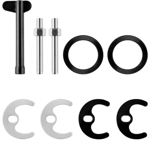 Lotsdonxia Kit di riparazione per rubinetto, facile installazione e fissaggio per rubinetteria bagno, cucina e lavandino, include viti, aste e dadi
