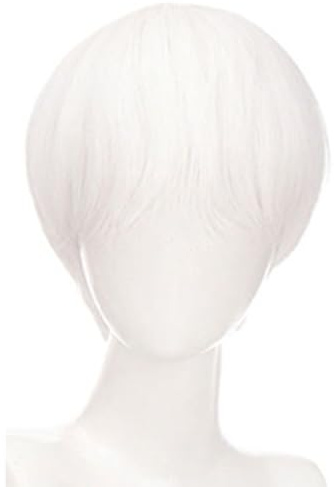 Kurzhaar-Toupet für den ganzen Kopf, buntes Haarteil, einzigartiger Anime für Halloween, Cosplay, Maskerade, Foto-Requisiten