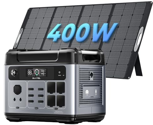 OUKITEL P2001 Plus Tragbare elektrische Station 2048Wh und 400W Solarpanel, 2048Wh Akku LiFePO4, 4 AC-Ausgänge mit 2400 W (4800 W Pic), ideal für Reisen und Wohnmobil