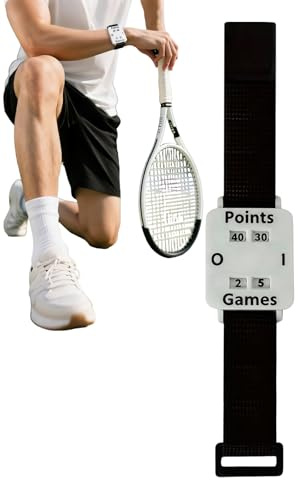 Ofcwoa Tennis Punkte Zähler,Einstellbares Zählgerät Mit Großem Display | Armband Zur Punktezählung Für Tennis - Für Frauen Erwachsene Und Männer Bei Spielen Indoor Sport Outdoor Aktivitäten Im Garten