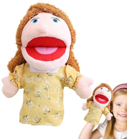 Bambola per bambini in età prescolare, bambole da famiglia | Bambola da scuola | Bambola interattiva con bocca mobile per ragazze e ragazzi
