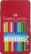 FABER-CASTELL 112413 - Buntstifte Colour GRIP, 12er Metalletui