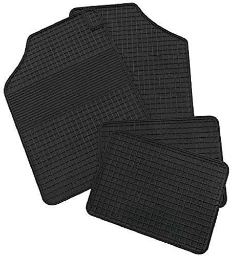 PETEX 92540 Gummimatte Universal 4-teilig Eco Größe 3, schwarz