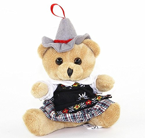 Teddys Rothenburg Euro Souvenirs Trachten Mädchen, 14 cm, Plüschtier, Kuscheltier, Stofftier