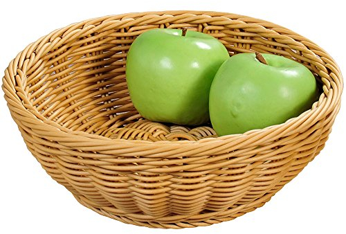 Kesper 19802 Brot und Obstkorb, 24 cm, braun