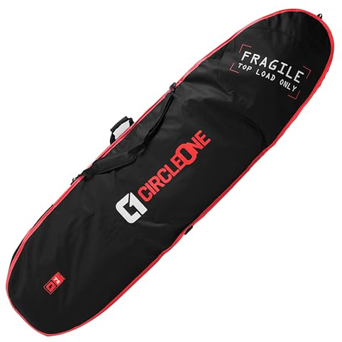Circle One Doppelter Surfbrett Reisetasche (passt 2 Taschen), Rot, 2.6m (8ft 6inch)