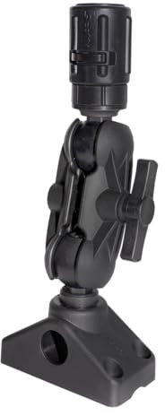 Scotty 1,5' Ball Mount Gear Head 162 Gelenk mit Halterung zum Festschrauben, Farbe:schwarz