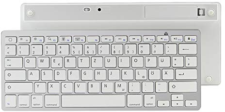 FLY WAY Bluetooth 3.0 Keyboard, Portable Wireless Keypad,Universal Slim Bluetooth Keyboard for iOS, Android, Windows and Other Bluetooth Devices（German）