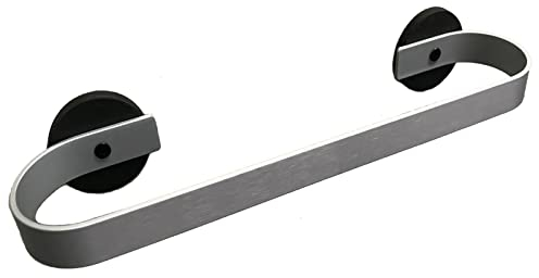 Magnetic Towel Bar Towel Holder Towel Rack Towel Hook Dish Towel Hanger - Strong Magnet Base Mount - for Refrigerator, Kitchen Sink, Stove, Dishwasher, Metal Kitchen cabinets -No Towel -（silver）