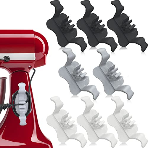 Cord Organizer for Kitchen Appliances, 8 PCS Sticky and Sturdy Cord Wrapper, Kitchen Appliance Cord Organizer Stick on Small Appliances, Mixer, Pressure Cooker, Coffee Maker, and Air Fryer