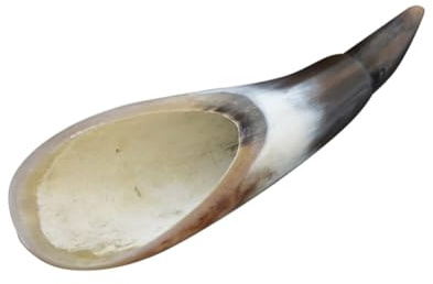 JECOMPRIS Massagestab Glattes Massagegerät aus Ochsenhorn Handmassagegerät zur Durchblutung im Salon und Outdoor für Gesichts und Körpermassage