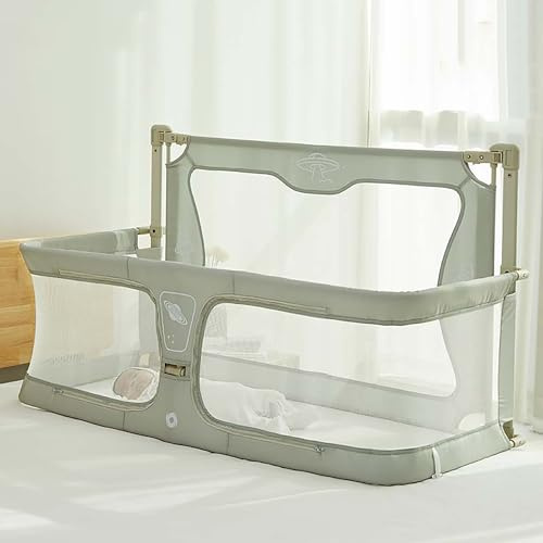 3 in 1Beistellbett Baby,120x50cm,Babywiege, Kinderbett Babybett, beistellbett Baby boxspringbett, Stubenwagen Babybett, Beistellbett mit Moskitonetz, der auf das Bett gestellt Werden kann ( Color : Li