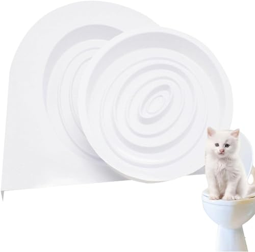 GRARRO Töpfchentraining, wiederverwendbares Kätzchen-Trainingssystem – Professionelles Katzentoiletten-Training für Katzen, Weiß, Medium, Modern, für Katzenbesitzer mit Kitten, unisex