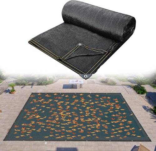 Pool Leaf Cover,20 x 40 FT Leaf Net Pool Cover with Grommets and Ropes,Pool Net Cover for Leaves or Rectangle Swimming Pool Net Cover