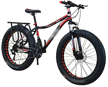 LXHAHQ Fahrrad Fatbike Geschwindigkeit Aluminiumlegierung Rahmen Renn-/Strand-/Schneeräder Für Männer