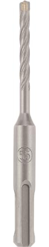 kwb HB4X - Broca para martillo SDS Plus, 110 mm, diámetro 5,5 mm (placa de metal duro, cuatro cortantes, punta central, espiral cuádruple plus, acero para herramientas, SDS Plus)