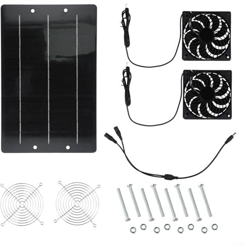 Ventilatore di scarico alimentato solare efficiente 40W per l'installazione facile delle case e delle serre dell'animale domestico
