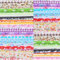 Thinp 50 Stk Stoffe zum Nähen Baumwolle,20x20cm Baumwollstoff Patchwork,Patchwork Stoffe Paket,Stoff-Quadrate & Quiltingstoffe,Patchworkstoff,für Craft Sewing Kleidung Vorhänge Bettwäsche DIY Basteln