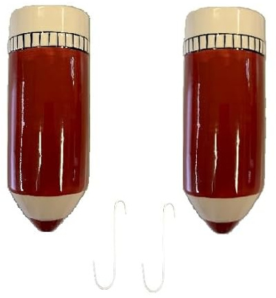 Luftbefeuchter 2er Set Keramik Luftbefeuchter Bleistift Rot Bordeaux, für Kinderzimmer, zur Befestigung am Heizkörper, Wasserverdunster zur Befeuchtung der Raumluft
