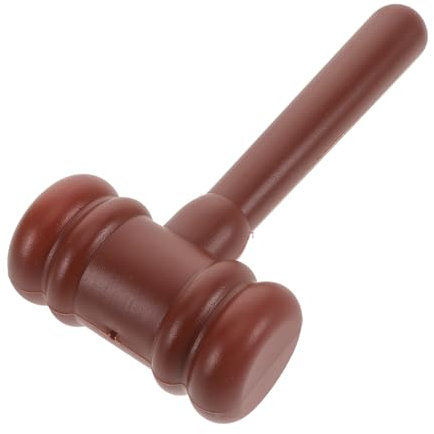 BESPORTBLE Plastic Gavel Judge Hammer Role Play Accessory for Halloween Costume Mini Auction Hammer for Judge Costume Prop