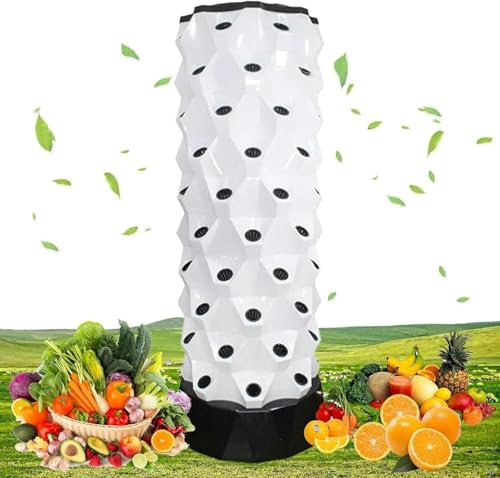 ININOSNP Sistema idroponico Intelligente Sistemi di Coltivazione a Torre Sistemi di Coltivazione Indoor for la Coltivazione di Erbe aromatiche, Frutta e Verdura(10 Layers)