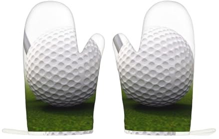 Lot de 2 gants de cuisine en silicone, résistants à la chaleur, antidérapants, doublure en coton doux, gants de cuisson, gants de golf, gants de barbecue, gants de cuisine pour la cuisine, la cuisson