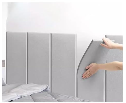 3D anti-kollision väggpanel – självhäftande skyddskudde för sängen, 13 mm tjock mjuk väggkudde för vardagsrum, sovrum, lekrum