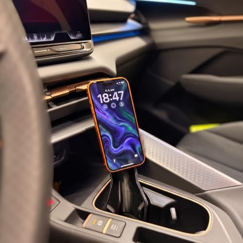Handyhalterung für Cupra Terramar ab 2024 – Halter im Getränkehalter | Passgenauer Smartphone-Halter, Becherfunktion bleibt nutzbar – fester Halt ohne Wackeln
