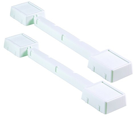 Shepherd Hardware 9848 Plastic Adjustable Appliance Rollers, 2-Pack,White