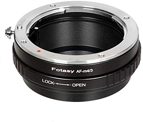 Fotasy Manual Sony A Mount Lens to M43 Adapter, A Mount MFT Converter, fits Olympus E-PL8 E-PL9 E-M1 E-M5 E-M10 I II III E-PM2 E-PM1 Pen-F E-M1X/ Panasonic G7 G9 GF8 GH5 GX7 GX8 GX9 GX85 GX80 G90 G91