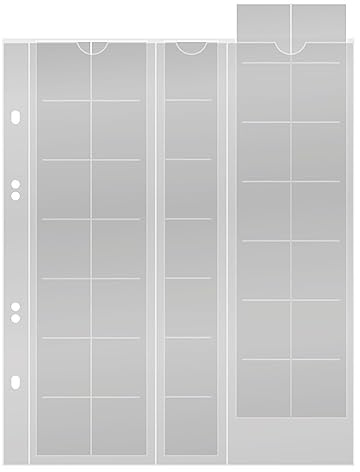 LINDNER Das Original Multi Collect Münzblätter für 35 Münzen bis 27 mm Durchmesser, Zwischenblätter schwarz, 5er-Packung