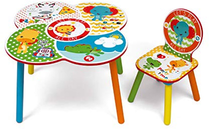 FISHER PRICE Barnbord och stolar i trä