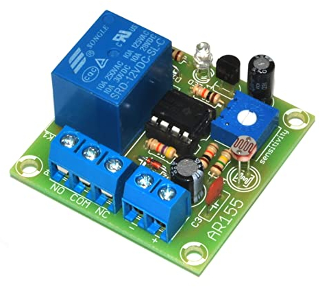 ArliKits AR155 Automatischer Dämmerungsschalter Sensor Bausatz Dämmerungssensor regelbar Lichtsensor