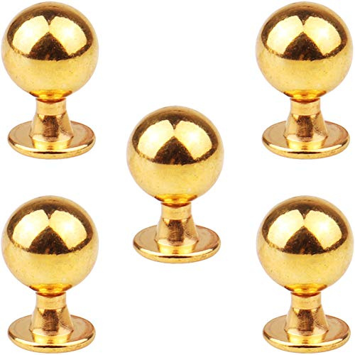 Tiberham Cabinet Door Knobs, 5 PCS Heavy Duty Cupboard Wardrobe Drawer Pull Handles with Mounting Screws for Furniture Kitchen Home Decorating