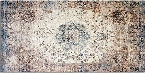 matches21 HOME & HOBBY Teppich Läufer Vintage Ornamente beige als Küchenteppich - Rutschfester Küchenläufer in 60x120 cm als Flur Brücke - Waschbarer Teppichläufer für Küche, Schlafzimmer, Wohnzimmer