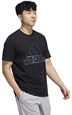 Adidas Mens Graphic Tee (Short Sleeve) M Dyn G T, Black, HK9158, L