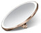 simplehuman ST3040 10cm Sensor Mirror Compact, Light Up Makeup Magnifying Mirror, 3x Magnification, Tru-Lux Light System, Ring Handle, 3 Brightness Settings, Rechargeable, Rose Gold Stainless Steel