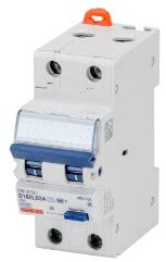 Gewiss GW95937 Interruttore Magnetotermico Differenziale Compatto, Curva C, Tipo F, 2 Poli, 16A Corrente Nominale, 0.03A Idn, 2 Moduli