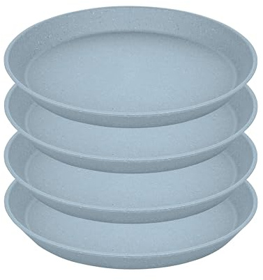 Koziol Connect Plate 205mm Kleiner Teller 4er Set Nature Flower Blue 7100716