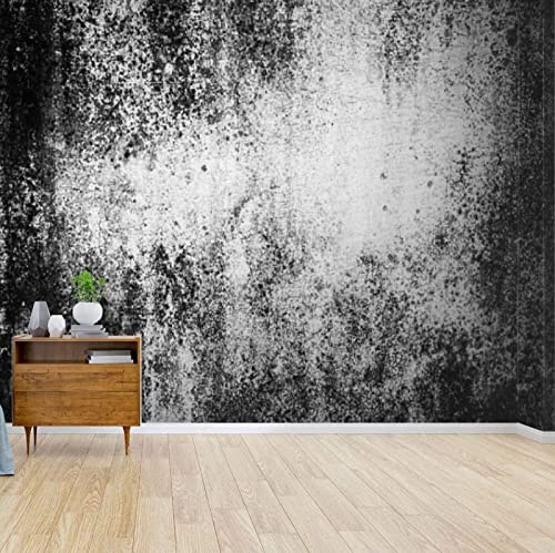 Papier Peint Panoramique Vieux Murs Noirs Et Blancs Moderne Papier Peint 3D Intissé Décoration Murale