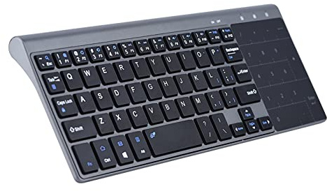 ciciglow Tragbare Kabellose Tastatur mit Touchpad, Schlankes Design für PC/Notebook/TV-Box