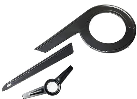 Paracatena per Bicicletta, Copertura Protettiva per 40-42 Denti Guarnitura Protezione per Ciclismo Portatile Paracatena Universale, Nero
