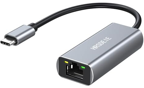 Ethernet Gigabit Adapter, Thunderbolt USB C auf RJ45 Netzwerk LAN 1Gbps Kompatibel mit MacBook Pro/Air M2 M1 Chromebook XPS