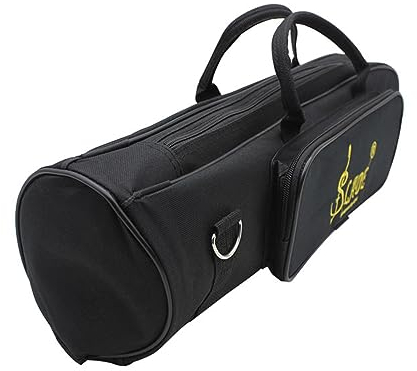 Trompetentragetasche mit verstellbarem Schultergurt, Trompetenkoffer, weiche Trompetenkoffer, Doppelreißverschluss, Aufbewahrungstasche, Trompetenkoffer, wasserdicht, Trompetentasche, Gigbag für