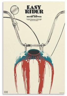Easy Rider, klassische Kult-Filmposter, Filmposter (12) Gemälde auf Leinwand, Wandkunst, Poster, Rollbild, Wanddekoration, Heimposter, 30 x 45 cm
